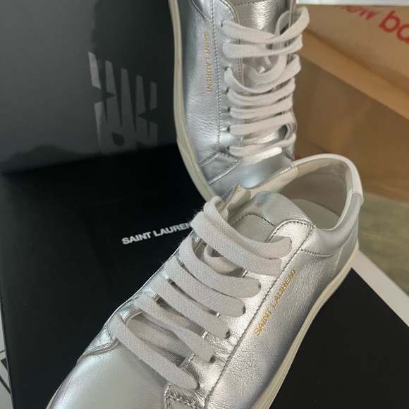 Andy low top Saint Laurent silver - Picture 3 of 8